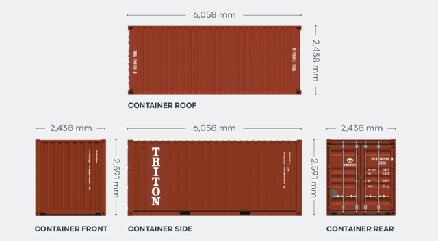 20ft Dry Containers for Rent