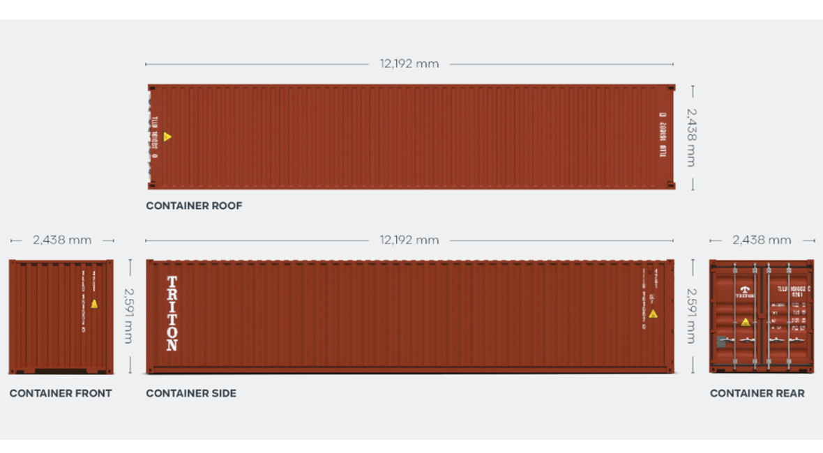 40ft Dry Containers for Rent