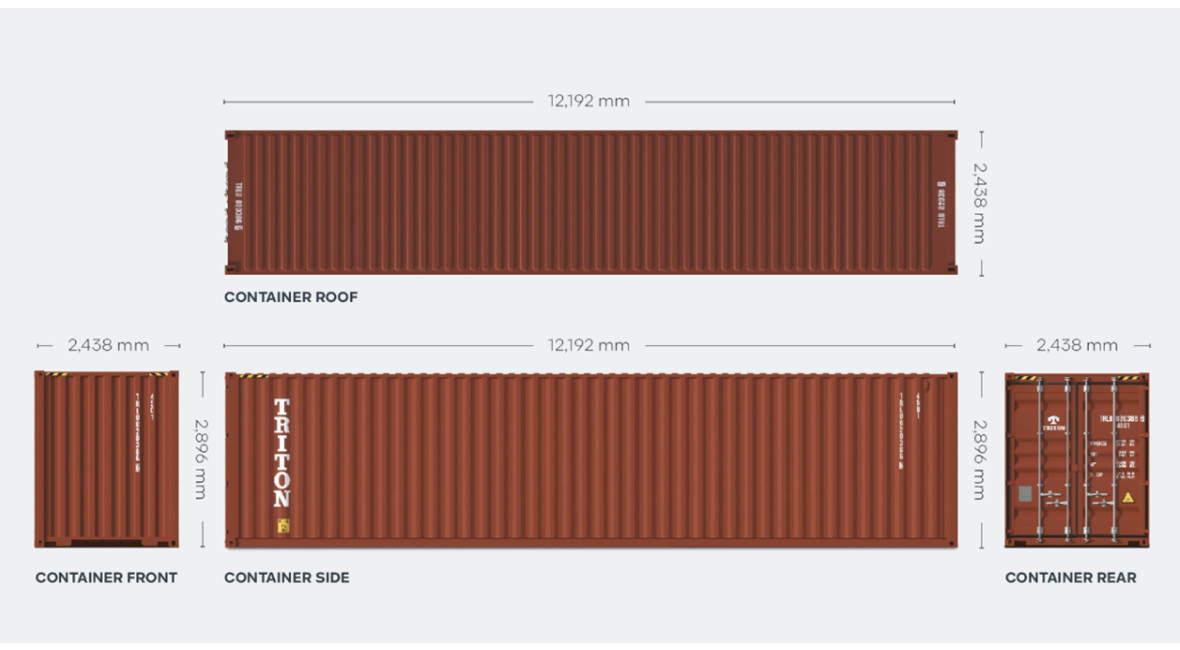 40ft High Cube Containers for Rent